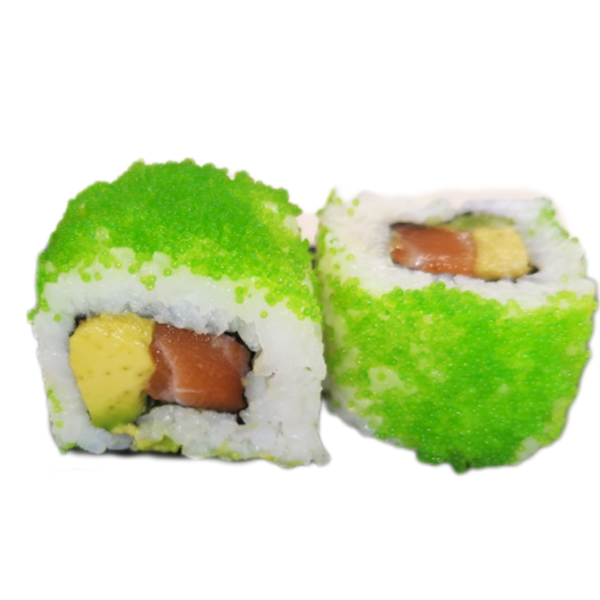 California salmón tobiko verde